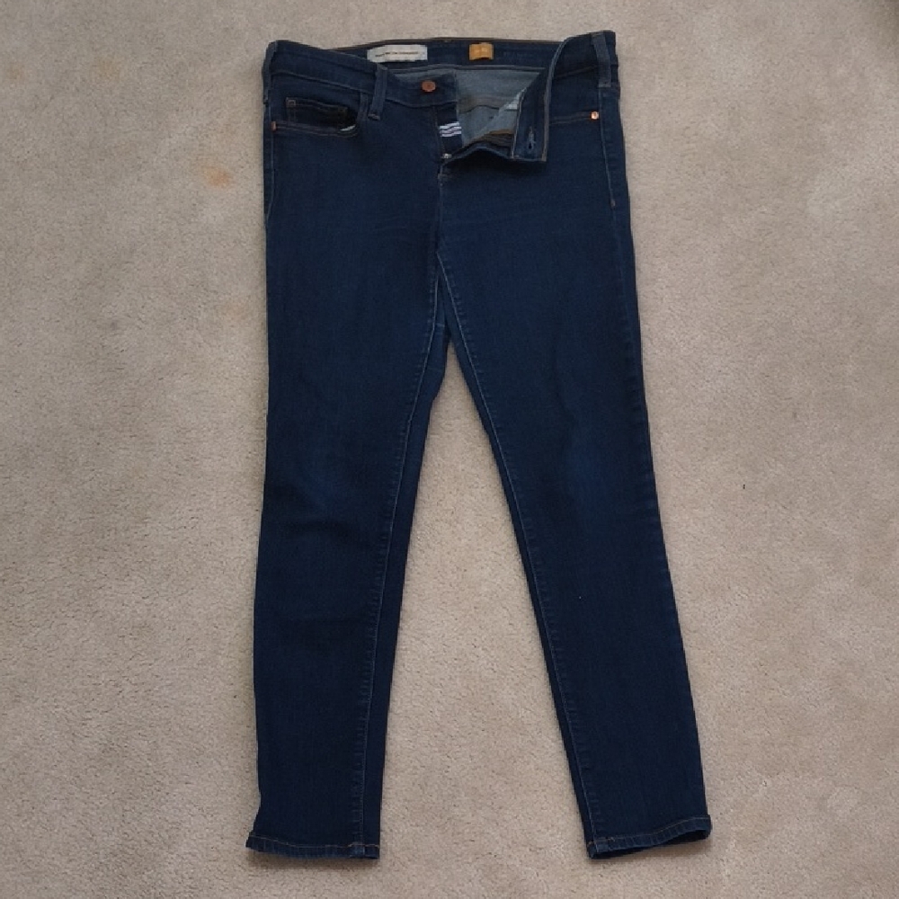 Pilcro and the Letterpress Indigo Lowrise Skinny Jeans